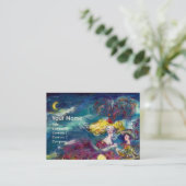 DANCTIE EN MUZIEK IN DE NACHT MONOGRAM VISITEKAARTJE (Staand voorkant)