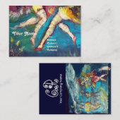 DANCTIE EN MUZIEK IN DE NACHT MONOGRAM VISITEKAARTJE (Voorkant / Achterkant)