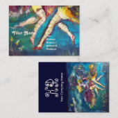 DANCTIE EN MUZIEK IN DE NACHT MONOGRAM VISITEKAARTJE (Voorkant / Achterkant)