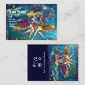 DANCTIE EN MUZIEK IN DE NACHT MONOGRAM VISITEKAARTJE (Voorkant / Achterkant)