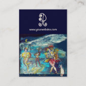 DANCTIE EN MUZIEK IN DE NACHT MONOGRAM VISITEKAARTJE (Achterkant)