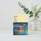 DANCTIE EN MUZIEK IN DE NACHT MONOGRAM VISITEKAARTJE (Staand voorkant)