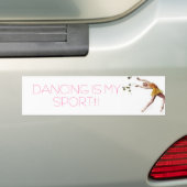 DANCTIE IS MIJN SPORT! BUMPERSTICKER (Op auto)