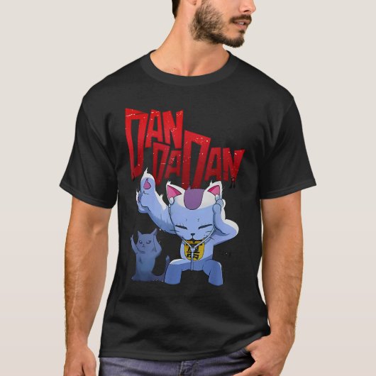 Dandadan Cat Anime Schattigee Manga Turbo Granny K T-shirt (Voorkant)