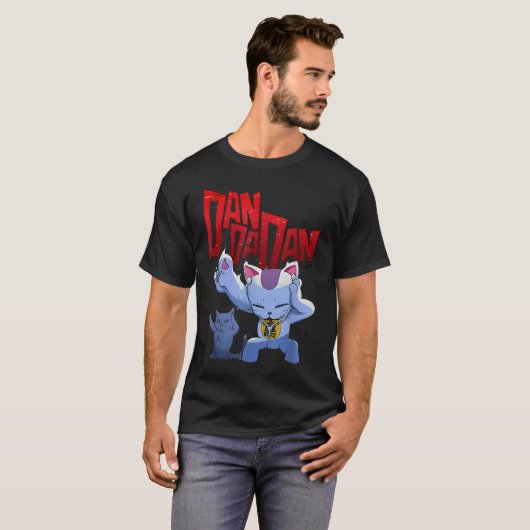 Dandadan Cat Anime Schattigee Manga Turbo Granny K T-shirt (Voorkant volledig)