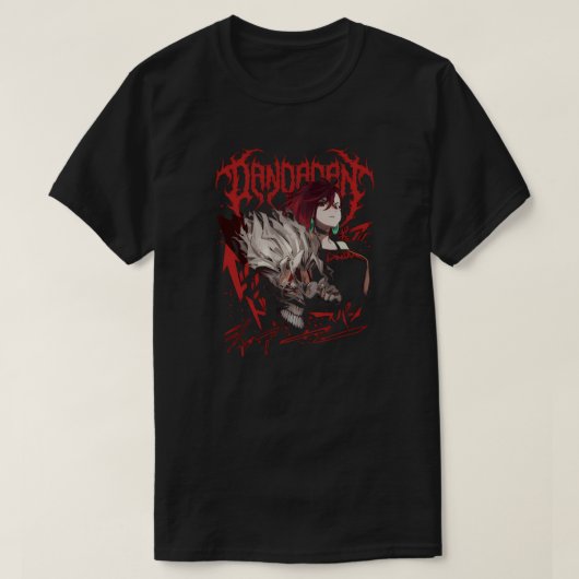 Dandadan Dark Occult Anime Illustration T-shirt (Design voorkant)