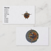 Dandayamana Dhanurasana  2010 as business card Visitekaartje (Voorkant / Achterkant)