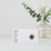 Dandayamana Dhanurasana  2010 as business card Visitekaartje (Staand voorkant)