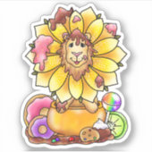 Dande’lion Suikerachtige zoete leeuwenbloem | Sticker (Voorkant)