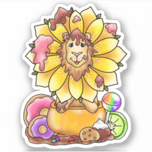 Dande’lion Suikerachtige zoete leeuwenbloem   Sticker