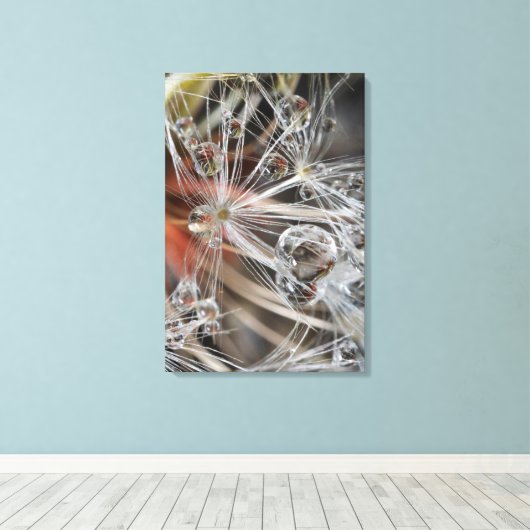 Dandelion Abstract Canvas Afdruk (Insitu (Houten vloer))