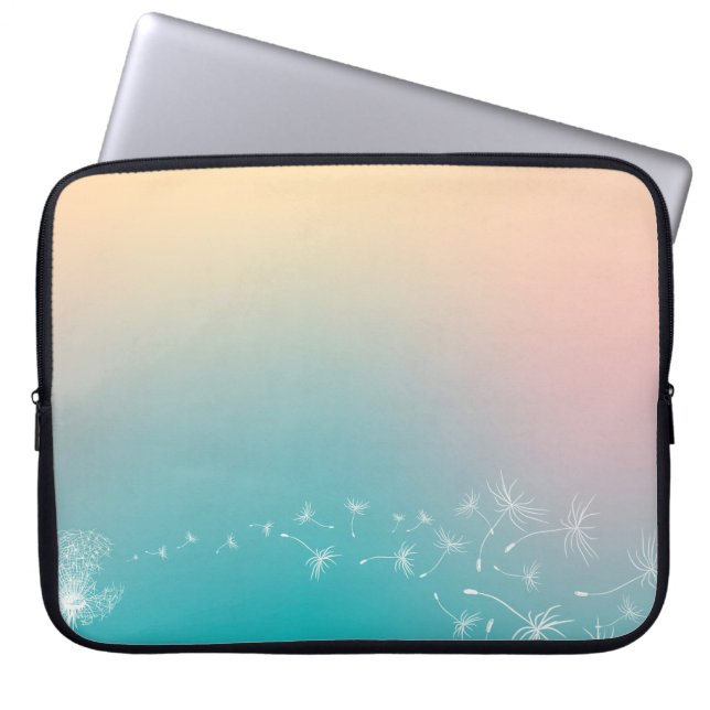 Dandelion achtergrond-dandelion laptop sleeve (Voorkant)