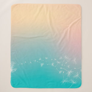 Dandelion achtergrond-dandelion sherpa deken