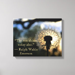 Dandelion Afbeelding Canvas Afdruk