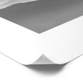 Dandelion Air Ballon Gray Mountains Mystical Poster (Hoek)