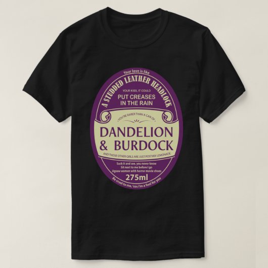 Dandelion &amp; Burdock Essential T-Shirt (Design voorkant)