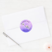 Dandelion Animal Cute Waterverf Mouse Drifting Dan Ronde Sticker (Envelop)