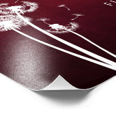 Dandelion Art - Verhoog je woorden Foto Afdruk (Hoek)