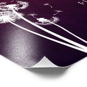 Dandelion Art - Verhoog je woorden Foto Afdruk (Hoek)