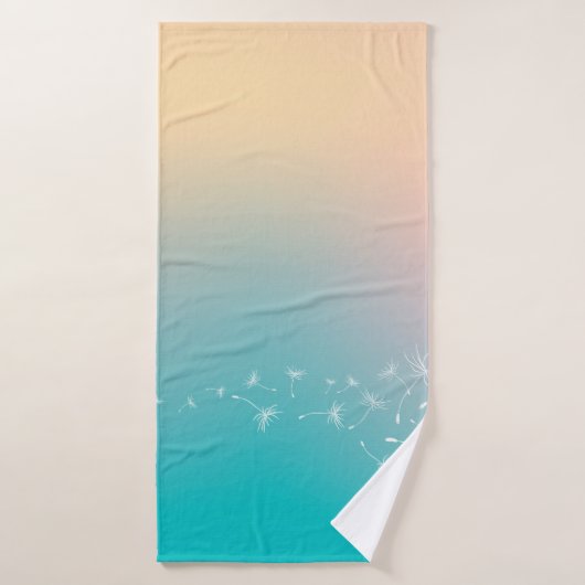 Dandelion background dandelion badhanddoek (Badhanddoek)