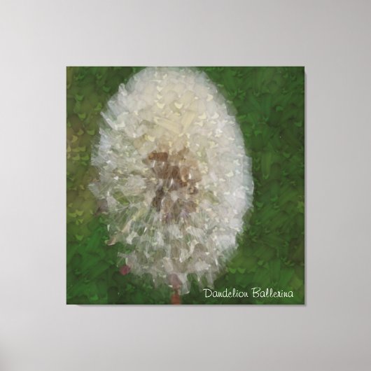 Dandelion Ballerina Canvas Afdruk (Voorkant)