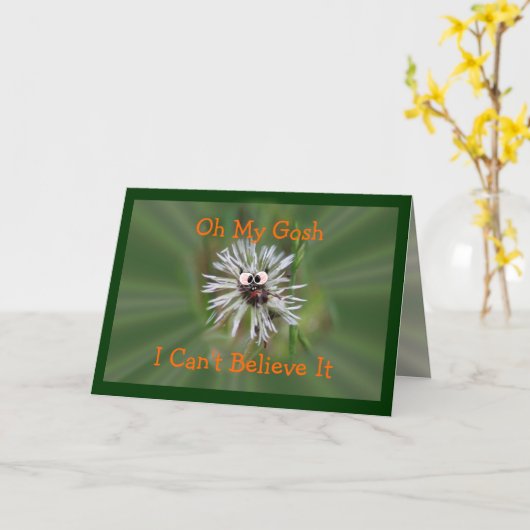 Dandelion Belated Birthday- of eender welk geval Kaart (Gele Bloem)