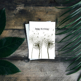 Dandelion Birthday Card Kaart