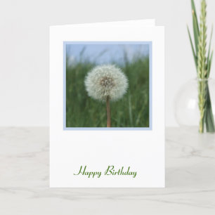 Dandelion Birthday-kaart Kaart