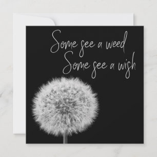 Dandelion Black White closeup foto inspirerend