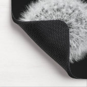 Dandelion Black White closeup foto inspirerend Muismat (Hoek)