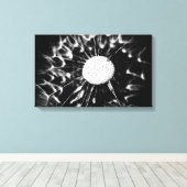 dandelion blacq canvas afdruk (Insitu (Houten vloer))