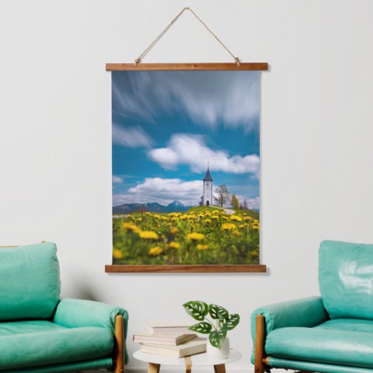Dandelion bloemen in de primus Jamnik Sl. Hangend Wandkleed (Woonkamer)