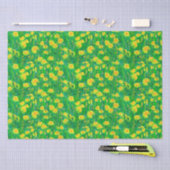 Dandelion Bloom Summer Flowers Floral Green Yellow Tissuepapier (Craft)