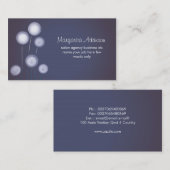 dandelion blossom hedendaagse blauwe visitekaartje (Voorkant / Achterkant)