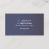 dandelion blossom hedendaagse blauwe visitekaartje (Achterkant)