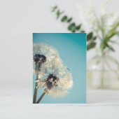 Dandelion Blue Sky Briefkaart (Staand voorkant)