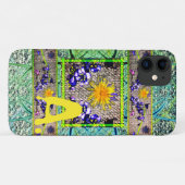 Dandelion Bluebell Denim Spring Monogram Telefoon Case-Mate iPhone Case (Achterkant (horizontaal))