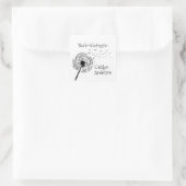 Dandelion Bookplate Sticker (Tas)