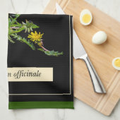 Dandelion botanical theedoek (Quarter Fold)