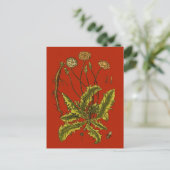 Dandelion Botanische illustratie Briefkaart (Staand voorkant)
