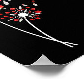 Dandelion Bowling Player Flower Lover Poster (Hoek)