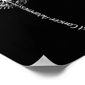 Dandelion Breast Cancer Awareness Warrior Pink Rib Poster (Hoek)