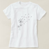 Dandelion Breeze; Whimsical Summer Floral T-shirt (Design voorkant)