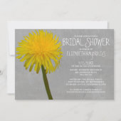Dandelion Bridal Shower Invitations Kaart (Voorkant)