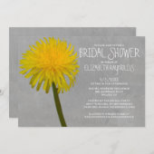 Dandelion Bridal Shower Invitations Kaart (Voorkant / Achterkant)