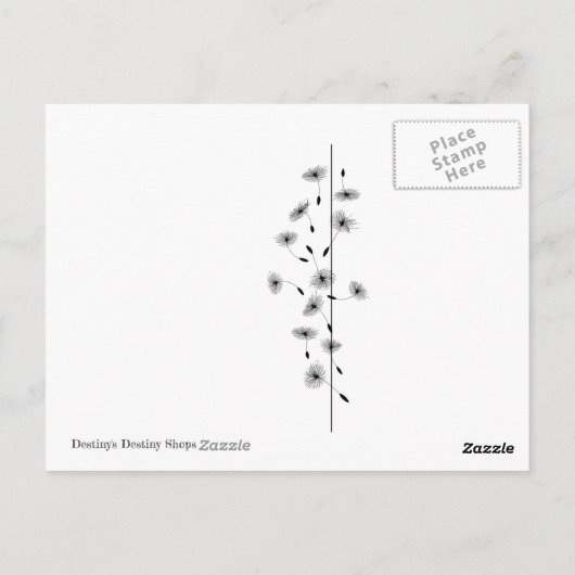 Dandelion Briefkaart (Achterkant)