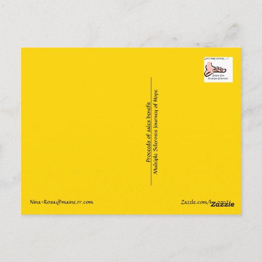 Dandelion - Briefkaart voor MS JOH 2011 (Achterkant)