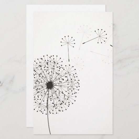 Dandelion Briefpapier (Voorkant / Achterkant)