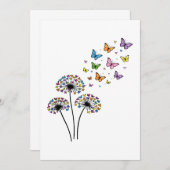 Dandelion butterfly flow kaart (Voorkant / Achterkant)