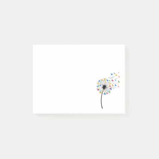 Dandelion butterfly flow post-it® notes (Voorkant)